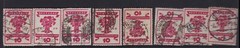 1919 WWII GERMANY Nationalversammlung National Assembly 10pf. Towns Lot x 8