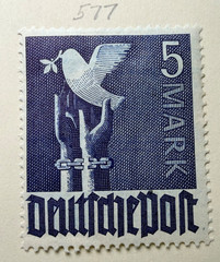 Germany Lot of 5 Stamps SC 560,562,567,569,577 1948 Mint Hinged