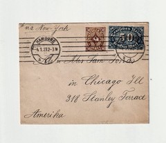 1923 Germany Inflation Cover With Multiple Stamps To USA