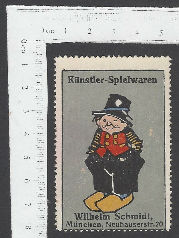AOP Germany Artist Toys Wilhelm Schmidt Munich vintage advert poster stamp MH