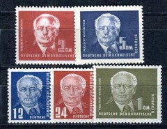 DDR GDR 1950 251-255 ** MNH FLAWLESS SET better ITEMS signed BPP (06533