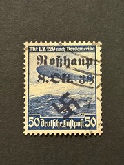 SUDETENLAND WWII-GERMAN OCC. Local ovpt (ROSSHAUPT) 50 h. USED #526