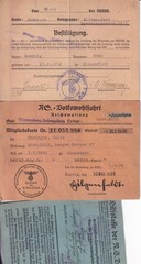 Lot Stamp Germany Revenue WWII 3rd Reich Assorted – 3 Stamp Cards Books 2
