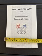 1979 German First Day Cover Stamps Lot of 7 ERSTTAGSBLATT #’s 1-7