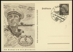 Stamp Day Mi# P242/01-07 Card Collection Special Postmarks WWII 1941 Germany