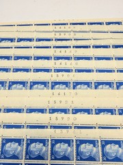WWII Germany 20pf Deutsches Reich Stamp Sheets OG MNH Blue 11 Sheets