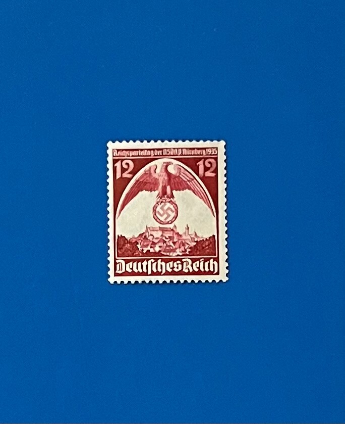 German Reich 1935 Reich Party Congress Mi 587 Y MNH VF signed Schlegel BPP