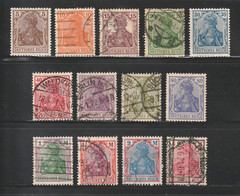 Germany, 1920 Regular Issue, Used/Unused, Scott #s 118 | 132, 13 Different