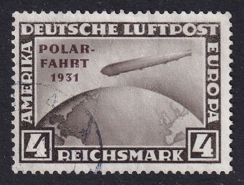 GERMANY 1931 Zeppelin 4m Polar-Fahrt SG 471 Used (CV £1200)