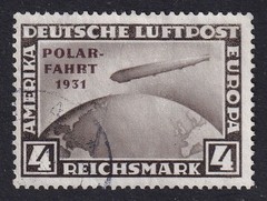 GERMANY 1931 Zeppelin 4m Polar-Fahrt SG 471 Used (CV £1200)