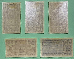 1936 Germany Freie Stadt DANZIG Poland GDANSK Sc#B15-B19 MLH (*) XF
