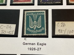 ICOLLECTZONE Super Clean Germany Album Page Airmails (C500-26)