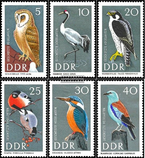 DDR 1272-1277 MNH 1967 Birds