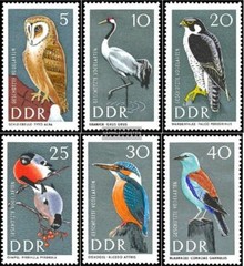 DDR 1272-1277 MNH 1967 Birds