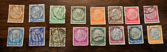 German Deutsches Reich Paul Von Hindenburg 16 Stamp Set – 1933