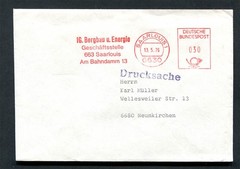 Germany – BRD : Company cover from 1976 – Saarlouis 1 – machine franking – used