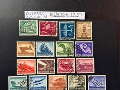 Germany B 252a,b,c, & 257 – 270 Used 2024 Scott Catalogue Value $ 23.70