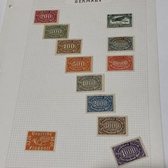 German Stamp Lot 13 Pages Of Mixed Lot