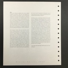 GERMAN POST ART-EDITION 2002/22 BLOCK 56 DOCUMENTA 11 KASSEL ART