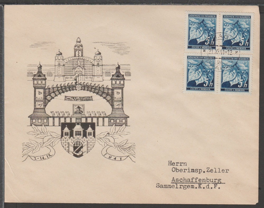 ✔️ GERMANY 3. REICH WWII OCCUPIED Böhmen & Mähren COVER