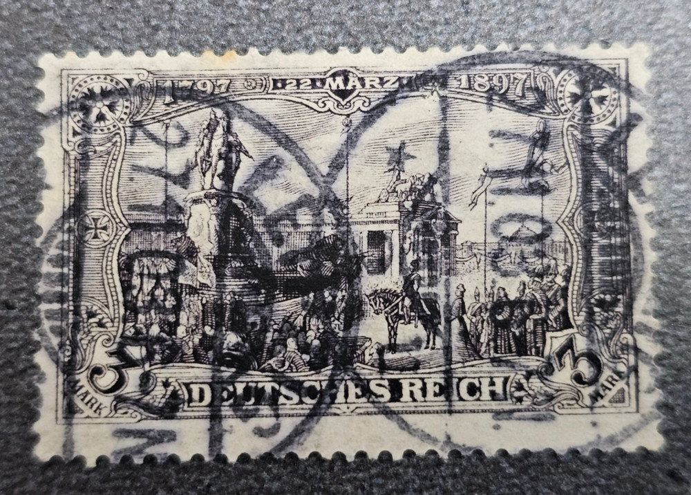 Stamp Germany Deutsches Reich Germania 3 Mark 1903 Mi. Nr. 80 [🇩🇪39664-9]
