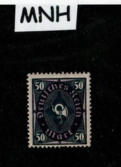 MNH stamp 50 Mark Scott #184 Post Horn Weimar German Republic 1922-1923
