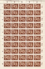 Stamp Germany Mi 865 Sc B252 Sheet 1944 WWII Fascism Hitler Eagle Flag MNH