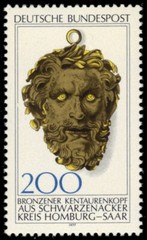 GERMANY 1260 – Archaeology „Schwarzenacker Bronze Head“ (pc16984)