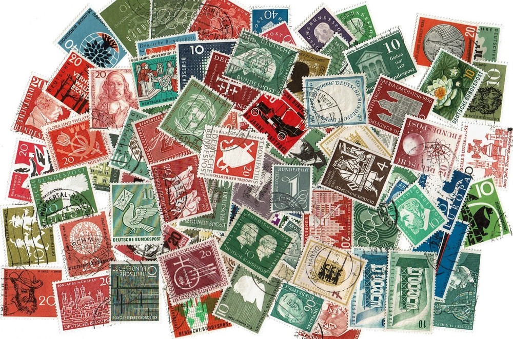 1952- GERMANY BUNDESPOST Mixed Lot of 100+ Sc#723 Mint/Used Incl Scarce Sc#724