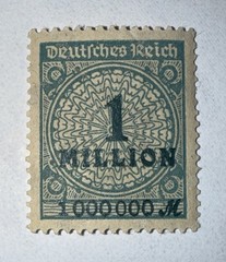 GERMANY STAMP Deutsches Reich 1 Million Mark 1923 Mi. #314