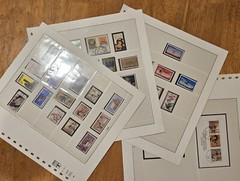 Lindner Pre-printed Sheets Falzlos 120b Frg Germany 1971-1978. Read Description.
