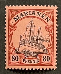Travelstamps: GERMANY MARIANEN STAMPS Kaiser’s Yacht Mint OG H 80pf UNWMK