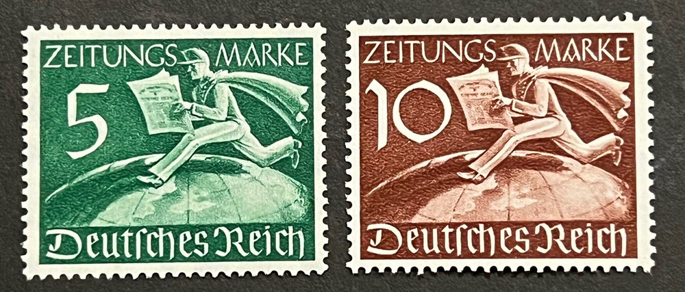 Travelstamps: Germany Stamp P1-P2 Mi 738-739 – 1939 Newspaper Stamps Mint MNH OG