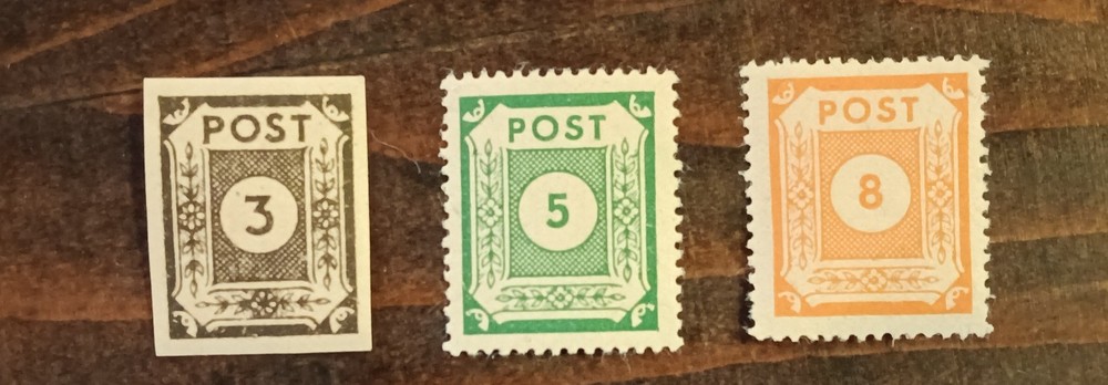 Soviet Occupation of Germany 1945-46: East Saxony Local Post Stamps MNH