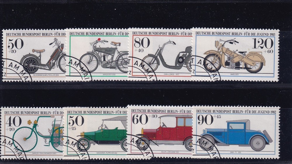 Berlin used 660-3 & 694-7 SC B187-90 & B198-201 cars motorcycles