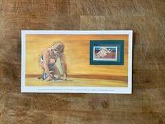 GERMANY 1982 CARD MNH SPORTS SPRINTING ATHLETICS RUNNING 100 METRES SPRINT