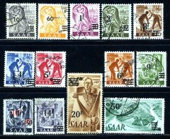 Stamps Saar, Scott # 175-187 used, complete set