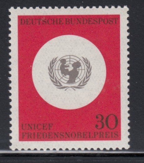 WEST GERMANY UNICEF Nobel Peace Prize MNH stamp