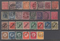 Germany WW1 and WW2 OFFICIALS – Back of the Book Issue (USED) NICE