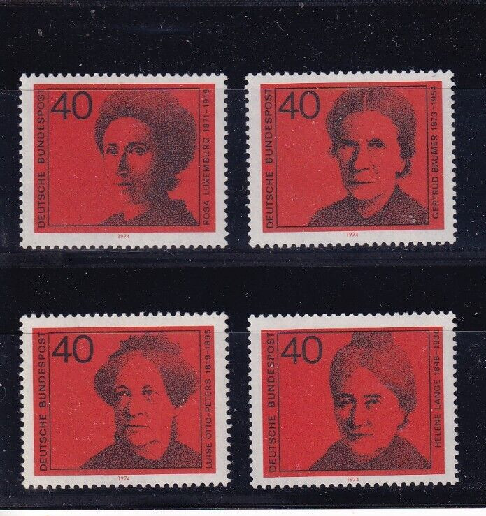 Bundesrepublik MNH ** 791-4 SC 1128-31 Famous women