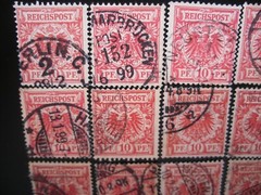 Germany 1889-1900 REICHSPOST- 10 PF, 40 Stamps Used