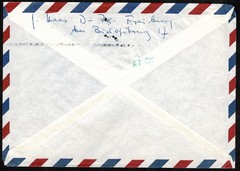 GERMANY — 1984 MIXED-ISSUE AIRMAIL COVER TO UNITED STATES 1884 Christmas and oth