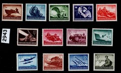 Stamp set B257-269 1944 Military Hero’s Day Third Reich WWII Germany #2943