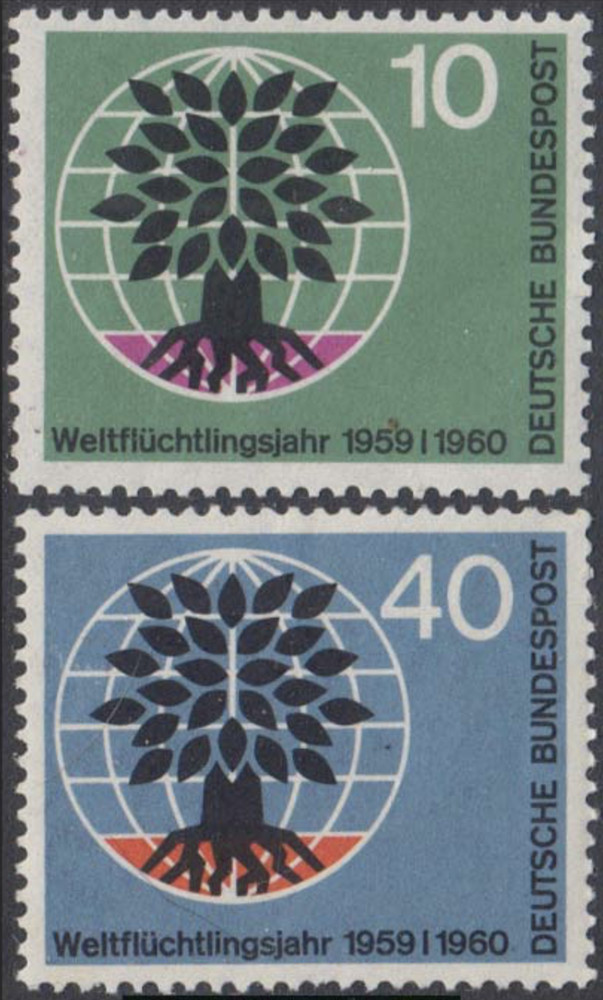 BRD FRG #Mi326-Mi327 MNH 1960 World Refugee Year [807-808]