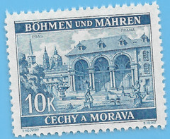 Germany WW2 German B&M Buildings 10k Stamp WW2 ERA
