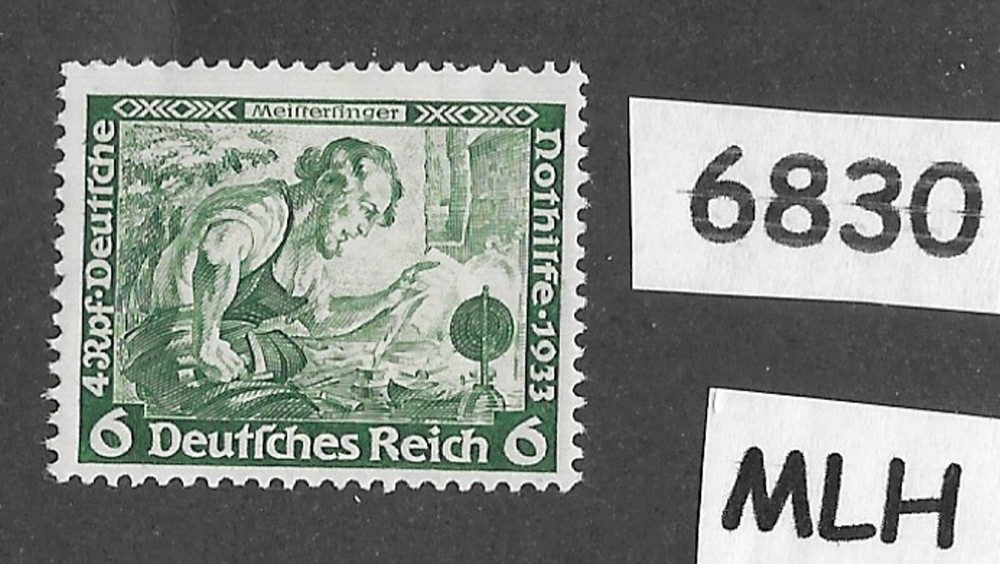 #6830 Stamp MLH Scott B52a Richard Wagner / Meistersinger Third Reich Germany