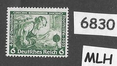 #6830 Stamp MLH Scott B52a Richard Wagner / Meistersinger Third Reich Germany