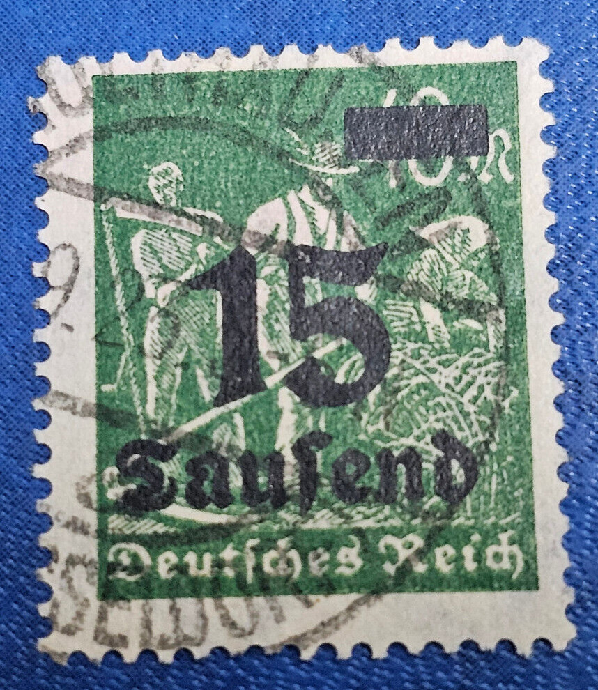 Stamp Germany Deutsches Reich 15 000 Mark 1923 Mi. Nr. 279 [🇩🇪34602]