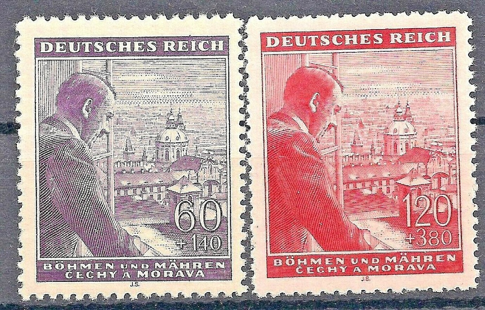 Germany Bohemia & Moravia Mi # 126-127 MNH 1943 Hitler’s 54th Birthday stamps**