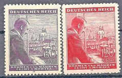 Germany Bohemia & Moravia Mi # 126-127 MNH 1943 Hitler’s 54th Birthday stamps**